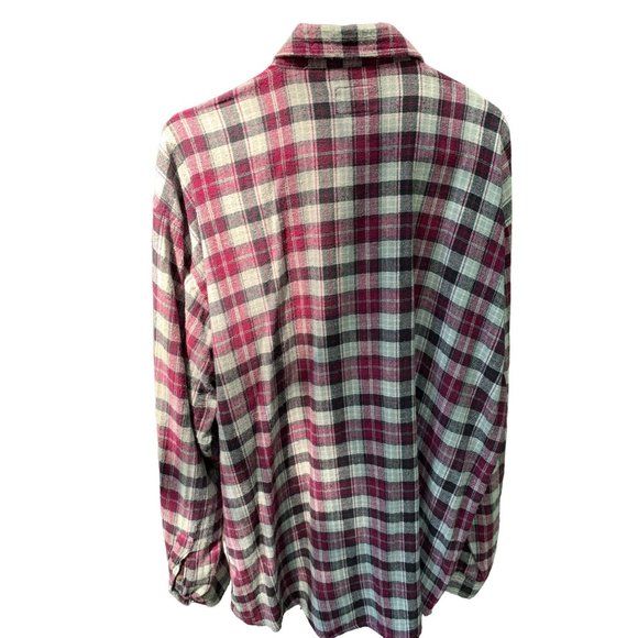 Men’s Falcon Bay Checked Long Sleeve Flannel Shirt SZ XLT - Picture 2 of 6